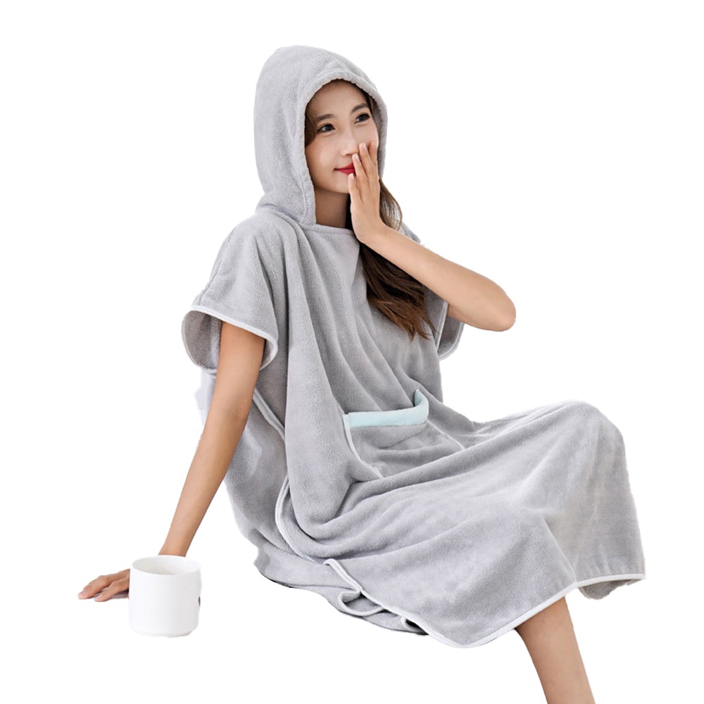 【QIDINA】超吸水粉嫩親子珊瑚絨浴衣浴巾-G / 吸水浴巾 浴巾加大 擦臉巾 吸水毛巾 擦手巾 兒童浴袍 旅行浴巾-規格圖7