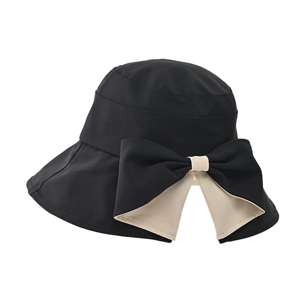 【QIDINA】時尚蝴蝶結小臉遮陽漁夫帽-J / 遮陽帽 防曬帽 帽子女 漁夫帽女 棒球帽 鴨舌帽 大頭圍帽子 小臉帽-規格圖6