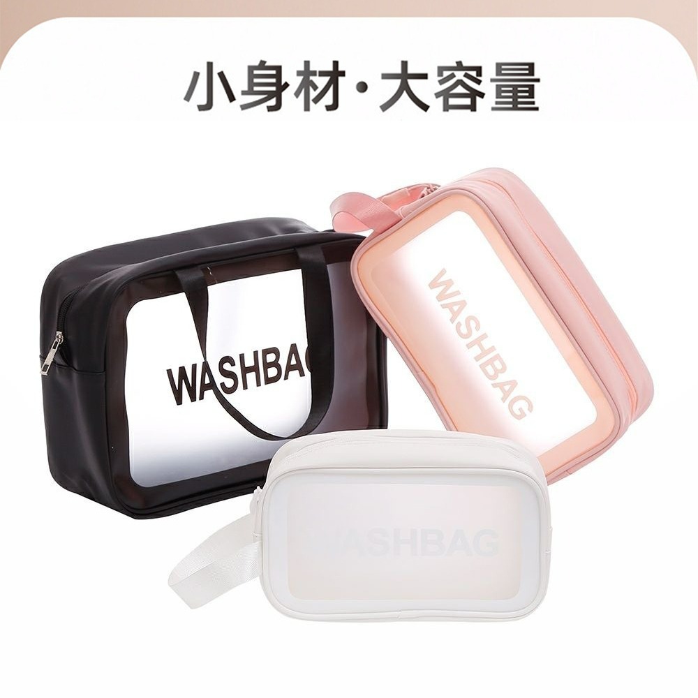 【QIDINA】1組3入-升級款簡約防水手提大容量旅行包-E / 化妝包 收納包 包包 洗漱包 隨身包 隨身小包 女包-細節圖6