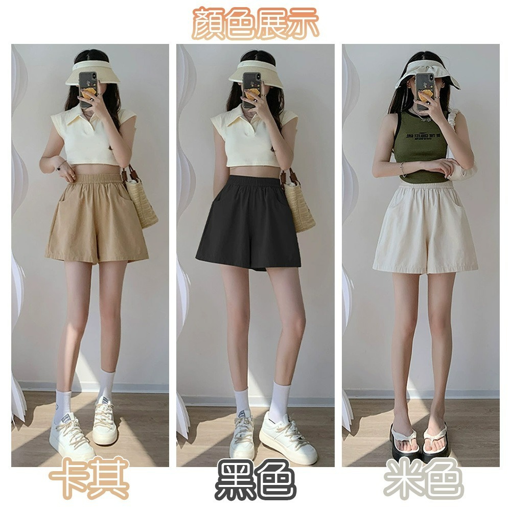 【QIDINA】超百搭時尚休閒舒適寬鬆工裝褲短褲-E / 休閒褲 工作褲 工裝褲子 五分褲 短褲女 涼感褲 睡褲-細節圖3