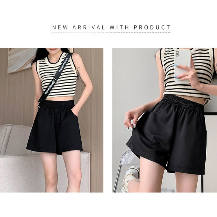 【QIDINA】超百搭時尚休閒舒適寬鬆工裝褲短褲-E / 休閒褲 工作褲 工裝褲子 五分褲 短褲女 涼感褲 睡褲-細節圖7