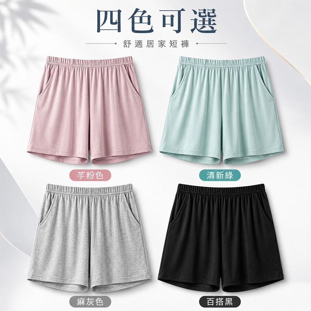 【QIDINA】莫代爾親膚涼爽彈性舒適休閒短褲-Z / 睡褲 休閒褲 莫代爾涼感 運動褲子女 五分褲 棉短褲 睡衣-細節圖4