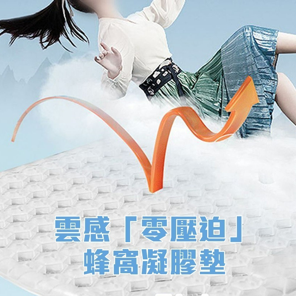 【限時購】【QIDINA】高質感冰絲降溫立體冷凝車用辦公坐墊-C-細節圖4