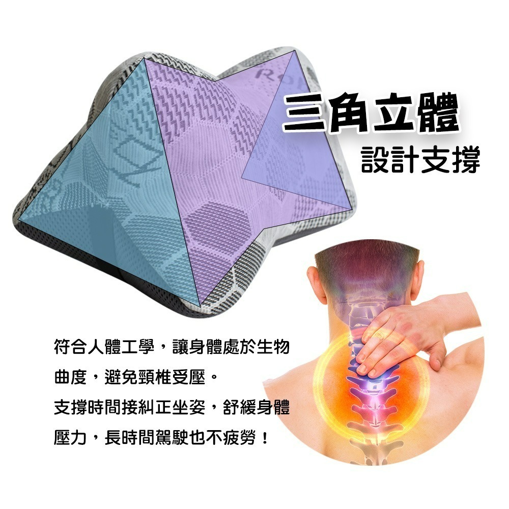 【QIDINA】MIT石墨烯量子能量車用頸枕-G / 頭枕 靠枕 頸椎枕頭靠枕 車用枕 車枕 車用靠枕-細節圖5