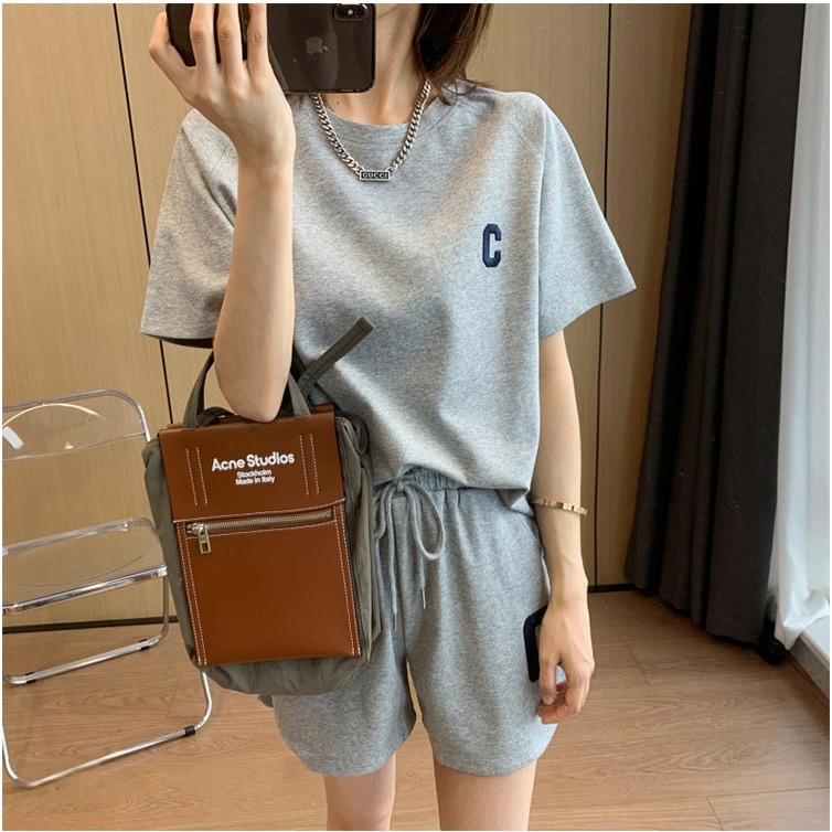 【QIDINA】超舒適彈力口袋外出居家休閒套裝-H / 居家服 運動套裝 涼感 胸墊睡衣 運動衣 睡衣套裝 女生睡衣-細節圖10