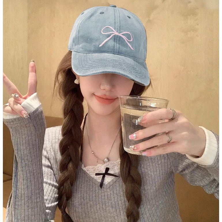 【QIDINA】韓系超百搭蝴蝶結減齡棒球帽-Z / 抗UV 高爾夫帽 運動帽 健身帽 防曬遮陽帽 休閒帽 跑步帽 鴨舌帽-細節圖10