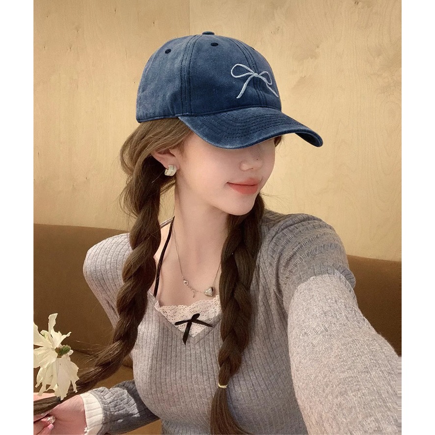 【QIDINA】韓系超百搭蝴蝶結減齡棒球帽-Z / 抗UV 高爾夫帽 運動帽 健身帽 防曬遮陽帽 休閒帽 跑步帽 鴨舌帽-細節圖11