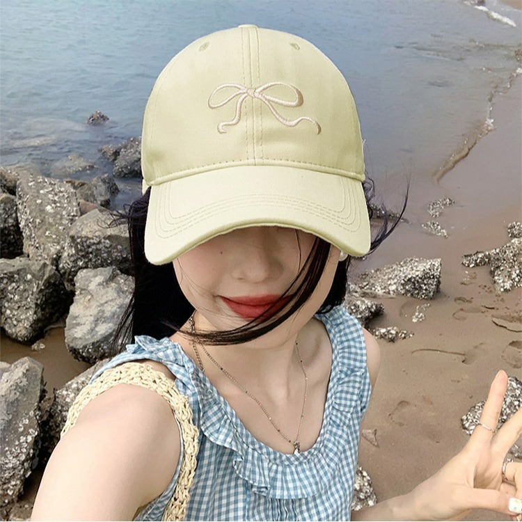 【QIDINA】韓系超百搭蝴蝶結減齡棒球帽-Z / 抗UV 高爾夫帽 運動帽 健身帽 防曬遮陽帽 休閒帽 跑步帽 鴨舌帽-細節圖8