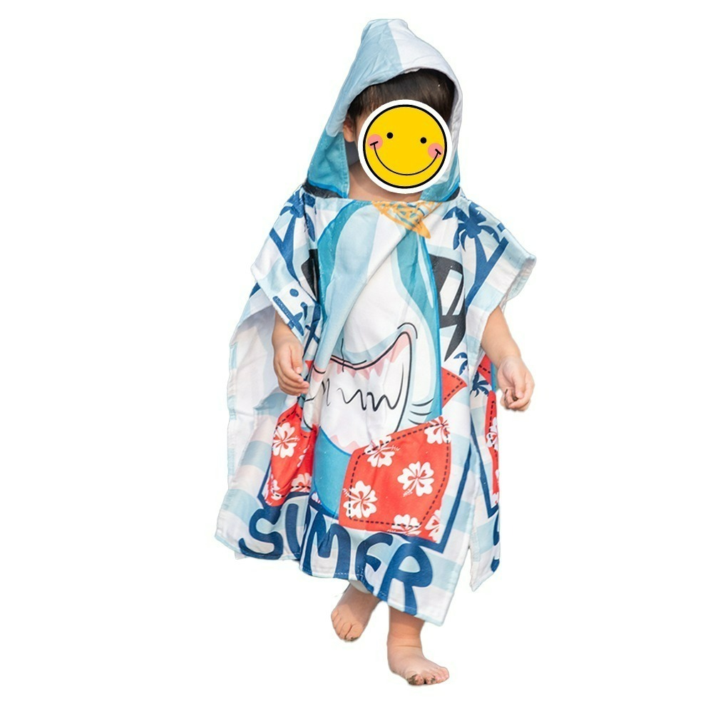 【QIDINA】好吸水親子繽紛沙灘巾浴衣浴巾-H款 / 浴巾衣 吸水浴巾 兒童浴巾 大浴巾 毛巾 浴巾加大-規格圖11