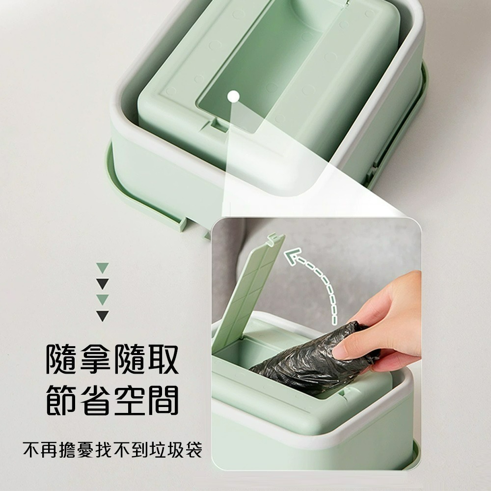 【QIDINA】折疊多用途收納垃圾桶贈垃圾袋5捲/垃圾桶-A / 車用垃圾桶 收納盒 廚餘桶 玩具收納 廚房垃圾 提袋-細節圖5