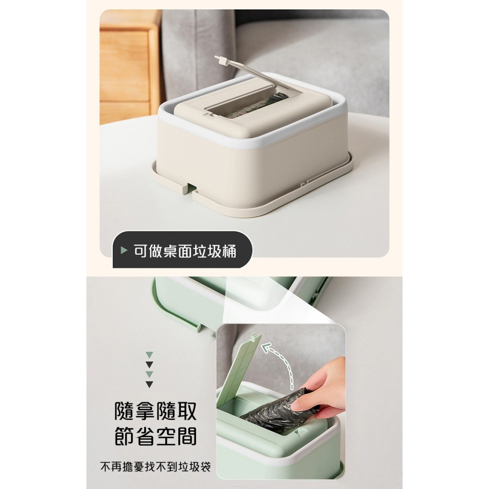 【QIDINA】折疊多用途收納垃圾桶贈垃圾袋5捲/垃圾桶-A / 車用垃圾桶 收納盒 廚餘桶 玩具收納 廚房垃圾 提袋-細節圖8