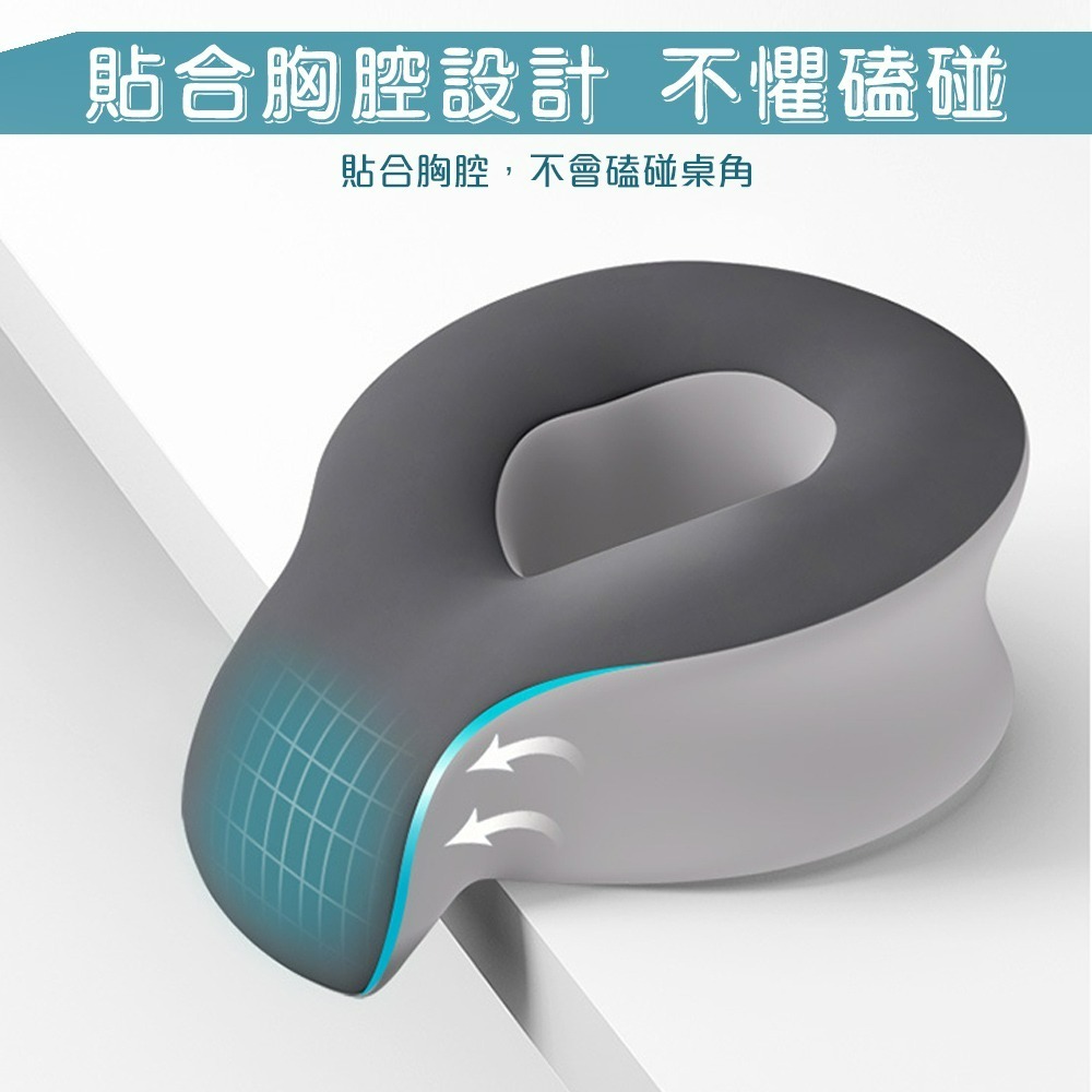 【QIDINA】超好睡趴睡人體工學涼感布記憶棉枕-I / 午睡枕 趴睡枕 靠枕 靠墊 記憶枕 枕頭 抱枕 頭枕 腰枕-細節圖2