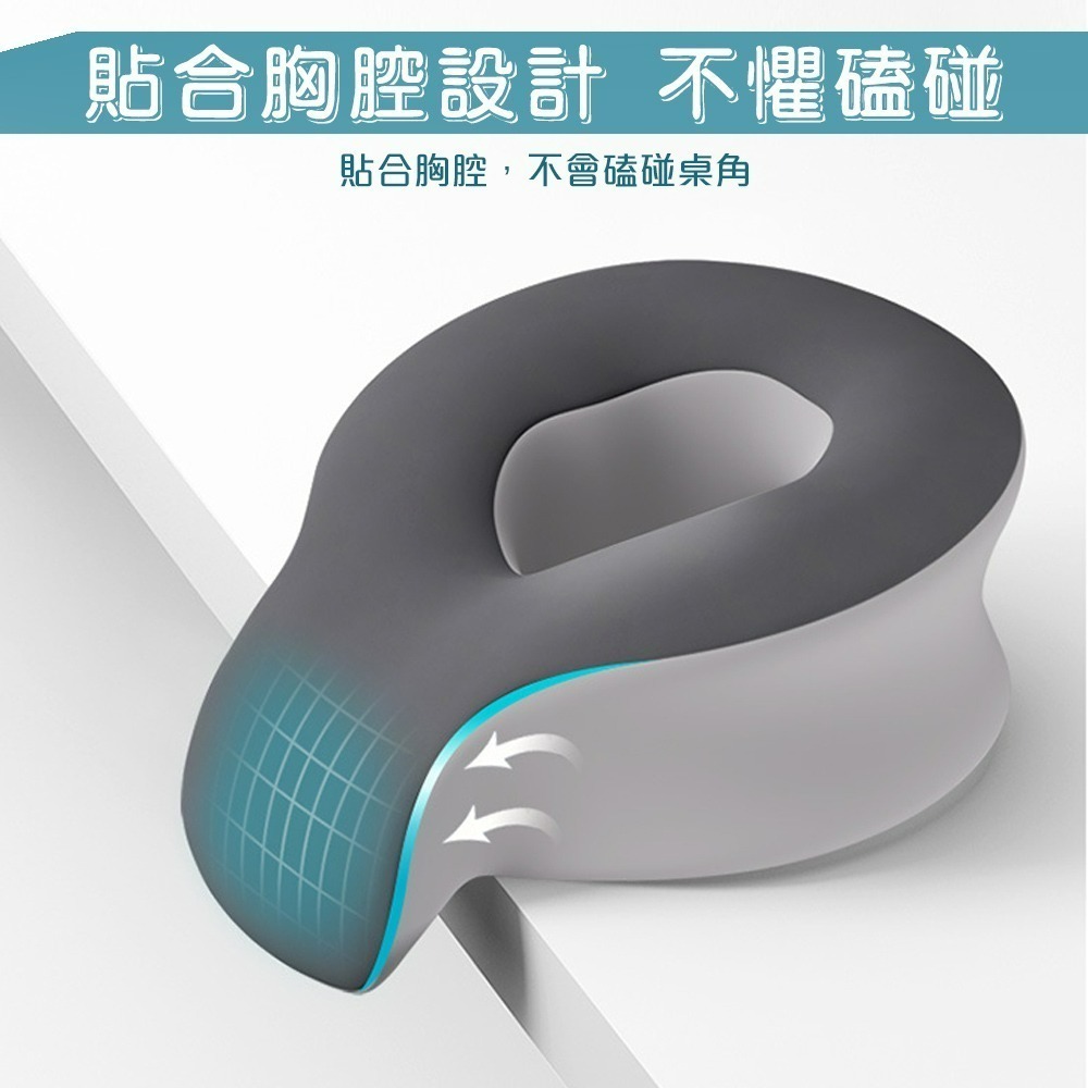 【QIDINA】超好睡趴睡人體工學涼感布記憶棉枕-I / 午睡枕 趴睡枕 靠枕 靠墊 記憶枕 枕頭 抱枕 頭枕 腰枕-細節圖2