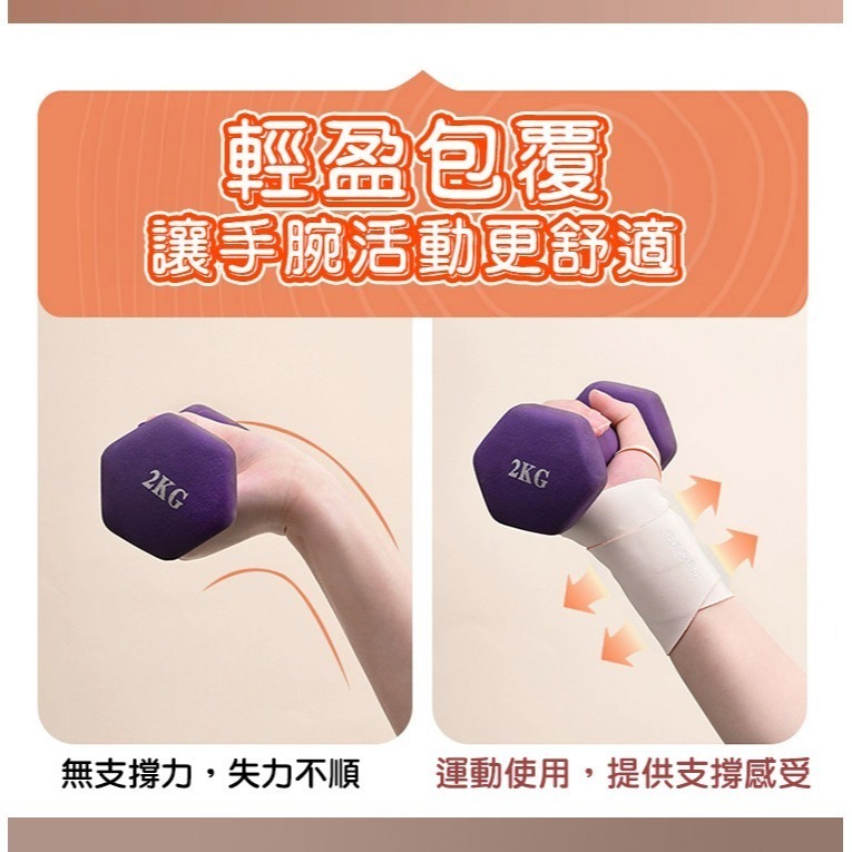 【QIDINA】彈力包覆加壓親膚手腕支撐護腕-A / 手腕帶  運動護腕 拇指護腕 護手腕 手腕支撐帶-細節圖9