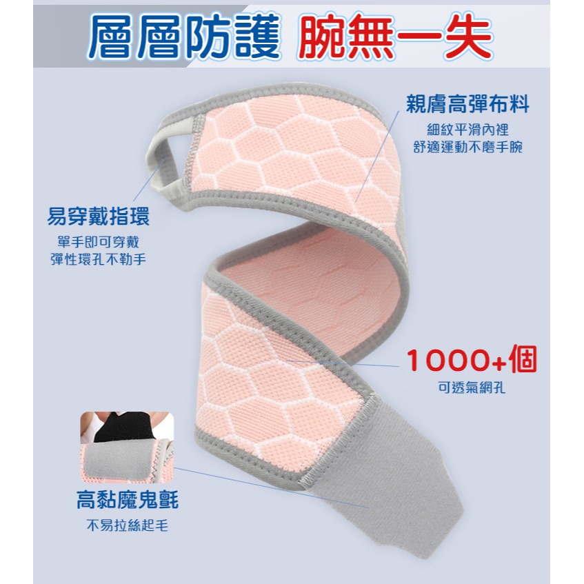 【QIDINA】微彈包覆加壓手腕輔助支撐護腕-B / 運動護腕 拇指護腕帶 護手腕帶 手腕支撐帶-細節圖8