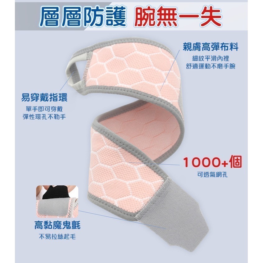 【QIDINA】微彈包覆加壓手腕輔助支撐護腕-B / 運動護腕 拇指護腕帶 護手腕帶 手腕支撐帶-細節圖8