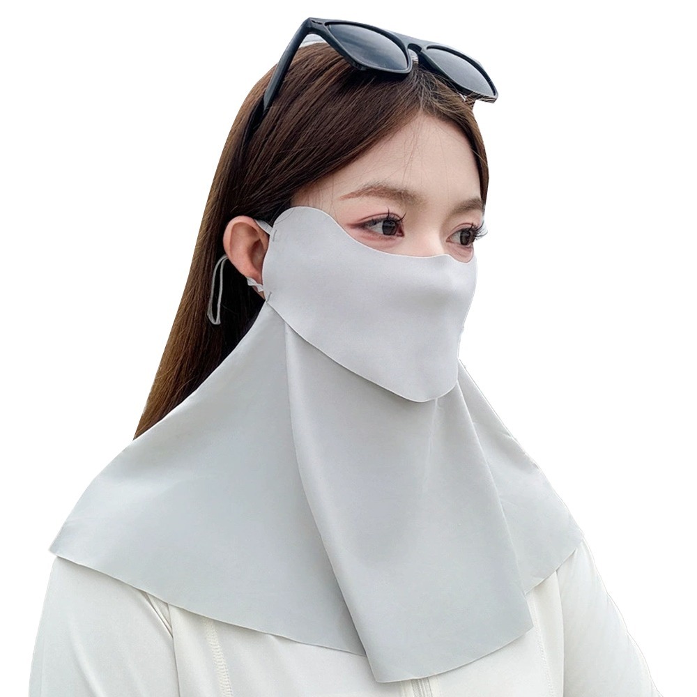 【QIDINA】超親膚冰絲涼感透氣防曬護頸面罩-B / 防曬面罩 冰絲面罩 涼感面罩 遮陽面罩 護頸-細節圖8