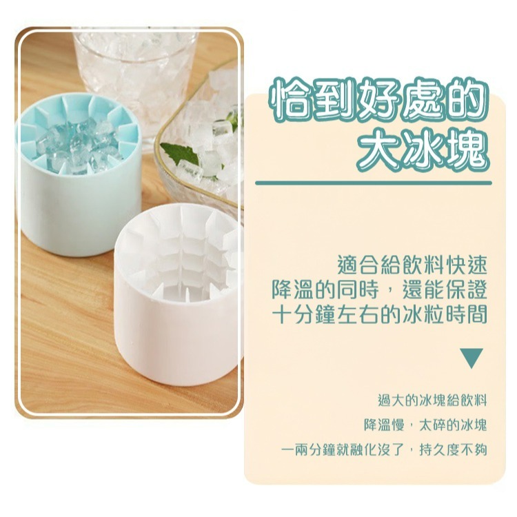 【QIDINA】帶蓋防塵冰塊模捏捏製冰筒 / 冰磚 製冰盒 製冰機 冰塊盒 冰塊模具 冰棒模具 冰桶 製冰模具-細節圖2