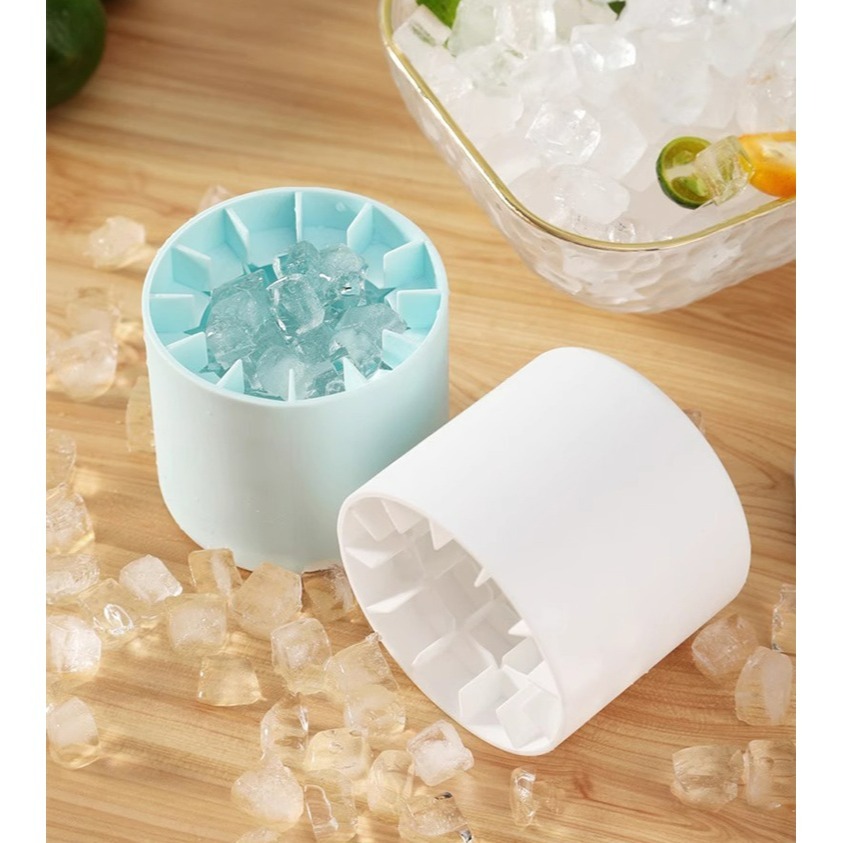 【QIDINA】帶蓋防塵冰塊模捏捏製冰筒 / 冰磚 製冰盒 製冰機 冰塊盒 冰塊模具 冰棒模具 冰桶 製冰模具-細節圖8