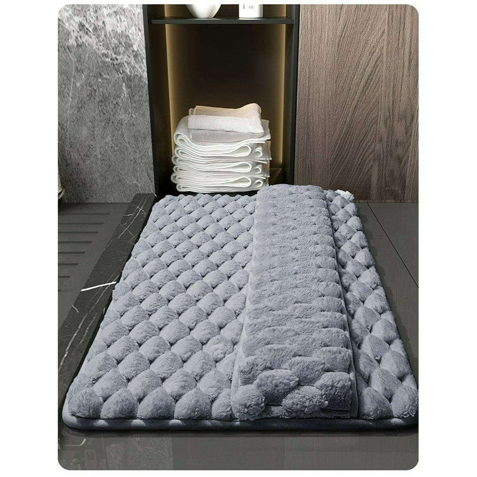 【QIDINA】雲朵絨厚款軟綿綿吸水地墊-A / 浴室地墊 廚房地墊 地毯 房間地墊 地毯臥室 小地毯 地墊玄關-細節圖10