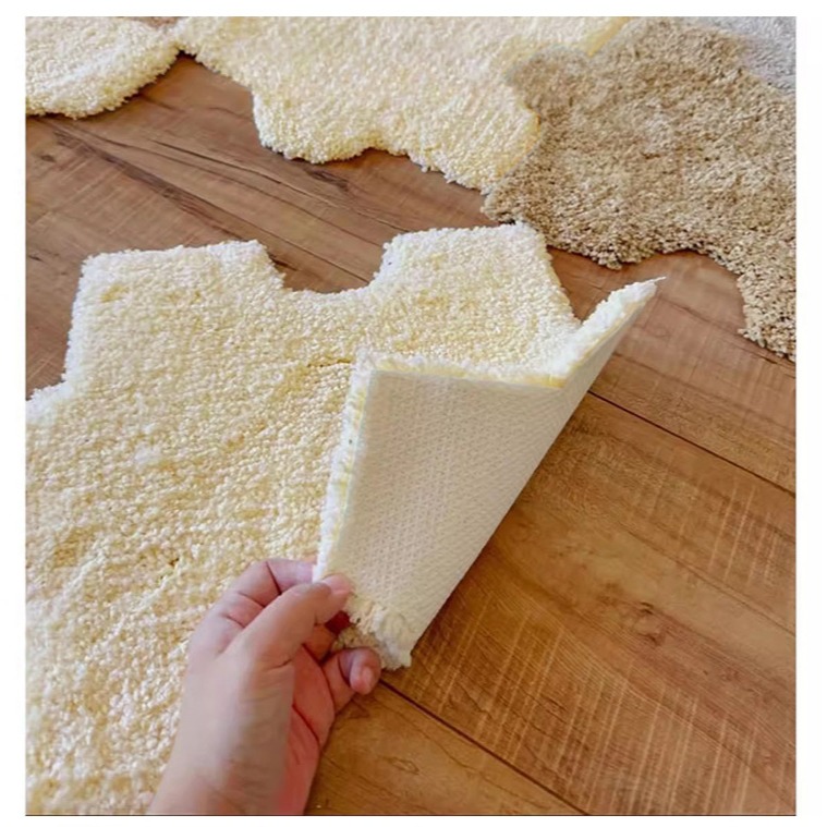 【QIDINA】質感奶茶色系超柔軟免黏貼拼接地墊-B / 吸水地墊 浴室地墊 廚房地墊 房間地墊 地毯臥室 地墊玄關-細節圖10