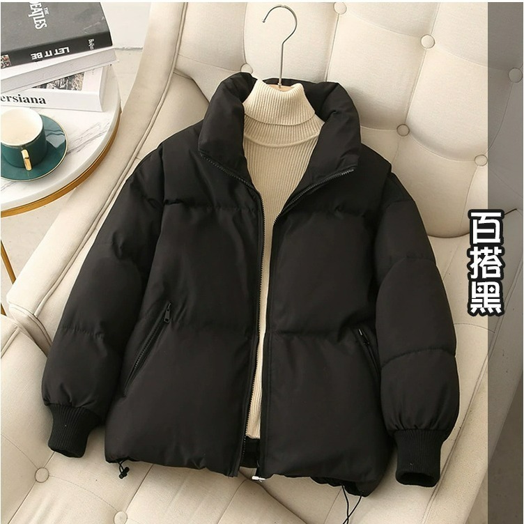 【QIDINA】加厚鋪棉時尚輕薄保暖外套-G / 羽絨外套 連帽外套 厚外套 大尺碼外套女外套 秋天外套 秋冬外套-細節圖11
