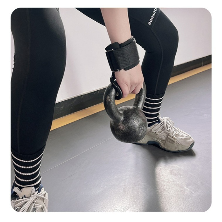 【QIDINA】1雙-輕鬆健身腕部輔助單槓啞鈴助力鐵鉤 棒-P / 助力掛勾 護腕 握力鉤 單槓助力鈎 健身助握帶-細節圖8