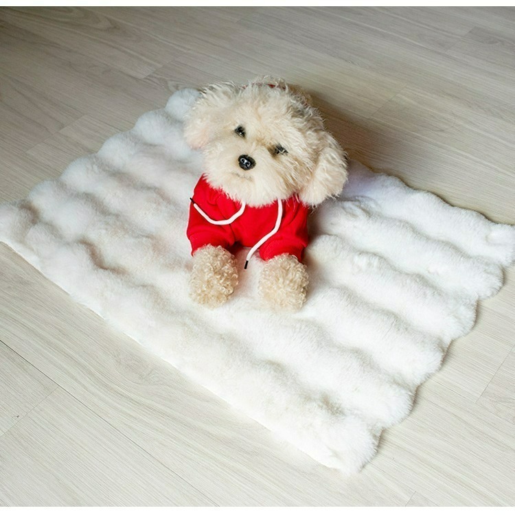 【QIDINA】啵啵絨仿兔毛軟綿綿保暖寵物墊-E / 狗窩 貓窩 貓床 狗狗床 地墊 地毯 寵物睡墊 寵物窩 狗狗衣服-細節圖9