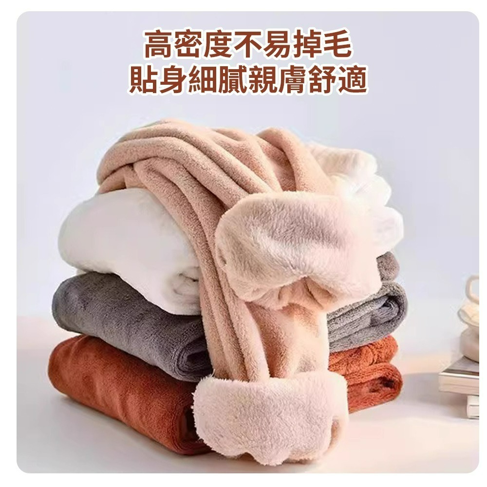 【QIDINA】軟綿綿保暖珊瑚絨居家褲-2PD / 長褲 褲子女 長袖睡褲 法蘭絨 保暖褲 冬天睡衣 睡衣套裝 居家睡褲-細節圖7