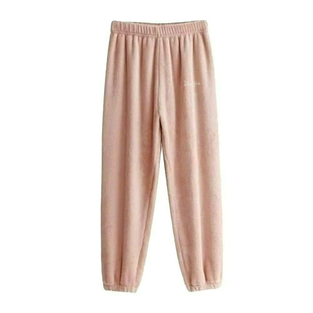 【QIDINA】軟綿綿保暖珊瑚絨居家褲-2PD / 長褲 褲子女 長袖睡褲 法蘭絨 保暖褲 冬天睡衣 睡衣套裝 居家睡褲-規格圖11