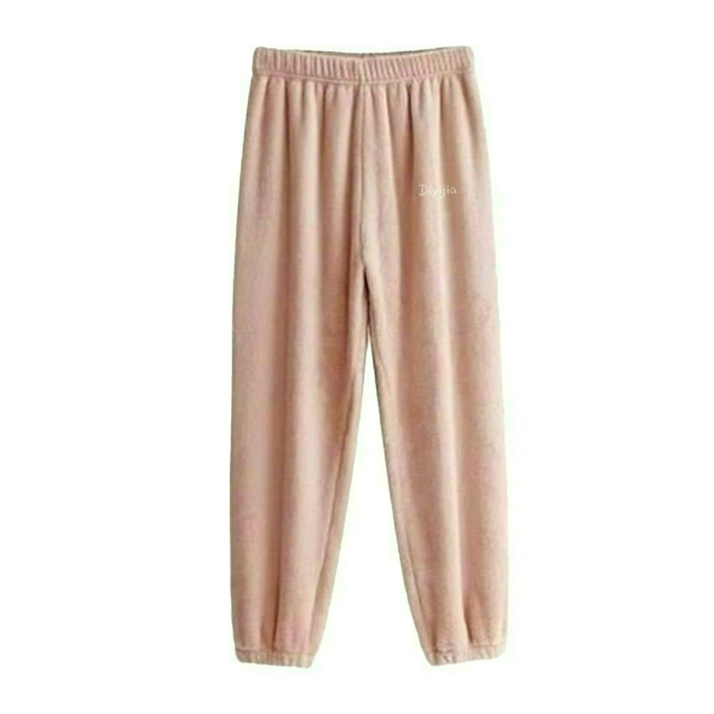 【QIDINA】軟綿綿保暖珊瑚絨居家褲-2PD / 長褲 褲子女 長袖睡褲 法蘭絨 保暖褲 冬天睡衣 睡衣套裝 居家睡褲-規格圖11