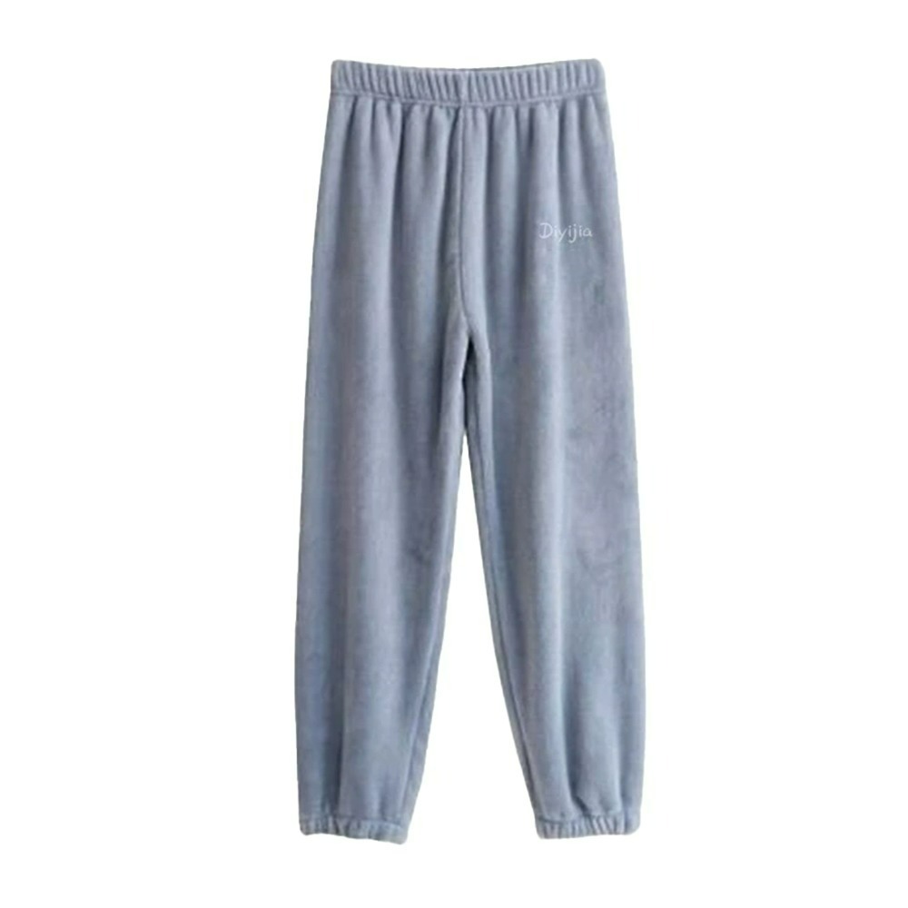 【QIDINA】軟綿綿保暖珊瑚絨居家褲-2PD / 長褲 褲子女 長袖睡褲 法蘭絨 保暖褲 冬天睡衣 睡衣套裝 居家睡褲-規格圖11