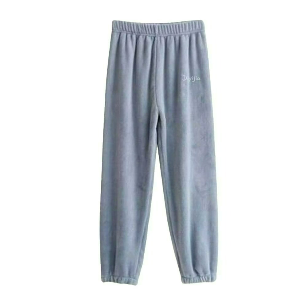 【QIDINA】軟綿綿保暖珊瑚絨居家褲-2PD / 長褲 褲子女 長袖睡褲 法蘭絨 保暖褲 冬天睡衣 睡衣套裝 居家睡褲-規格圖11
