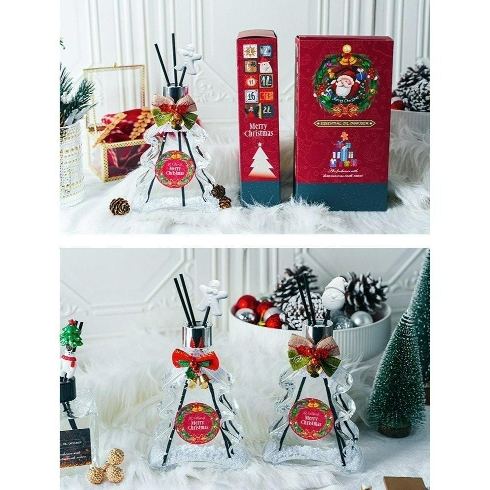 【7-ELEVEN 門市團購】【QIDINA】花圈/聖誕樹 聖誕擴香瓶+薑餅人補充瓶+聖誕袋組合🎄⛄️兩款任選-細節圖8