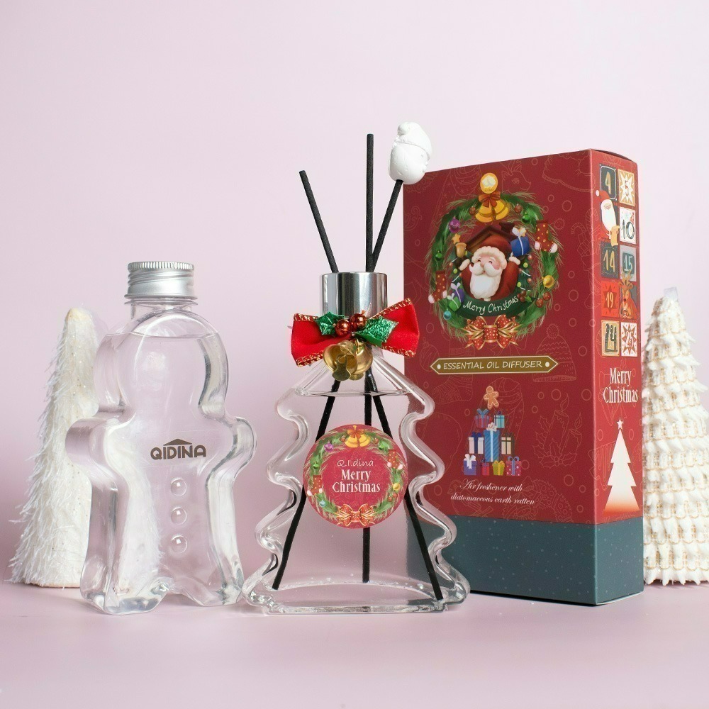 【限時購】【QIDINA】花圈/聖誕樹 聖誕擴香瓶+薑餅人補充瓶+聖誕袋組合🎄⛄️兩款任選-規格圖10