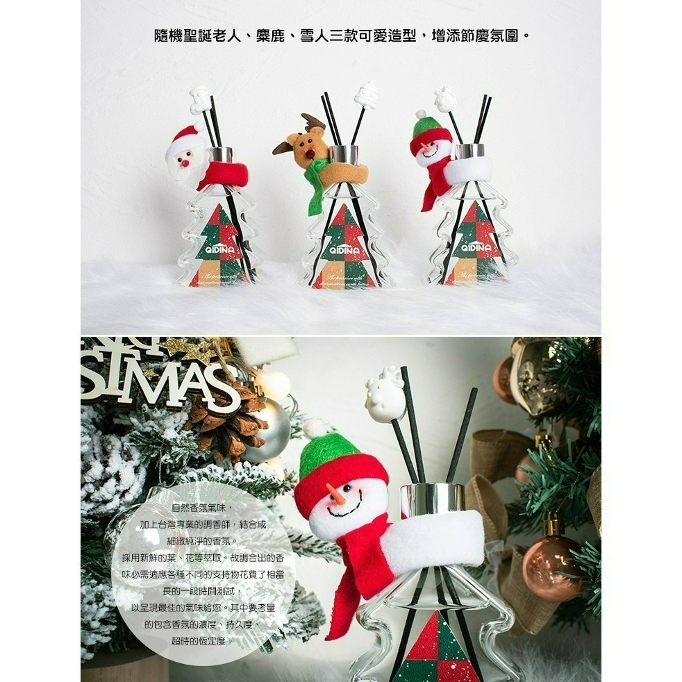 【QIDINA】雪屋/狂歡 聖誕擴香瓶+薑餅人補充瓶+聖誕袋組合🎄⛄️兩款任選 / 聖誕禮物 交換禮物 生日禮物-細節圖6
