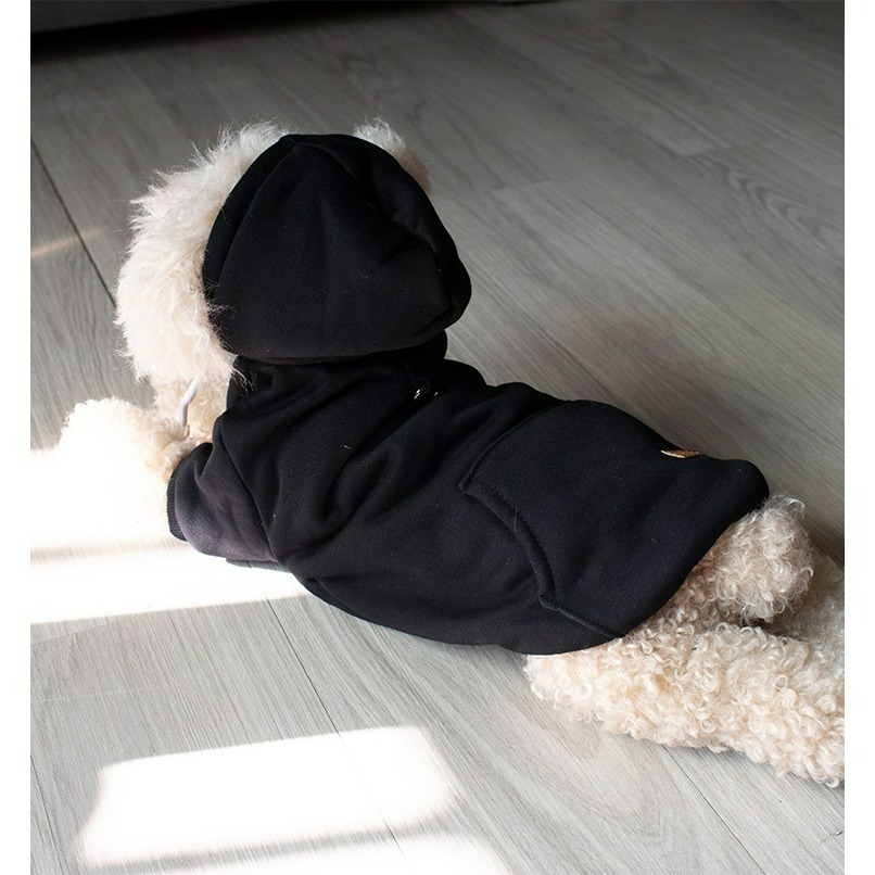 【QIDINA】寵物羊羔絨連帽加厚鋪棉保暖衣 寵物衣-J / 狗衣服 貓衣服 寵物保暖 寵物睡毯-細節圖8