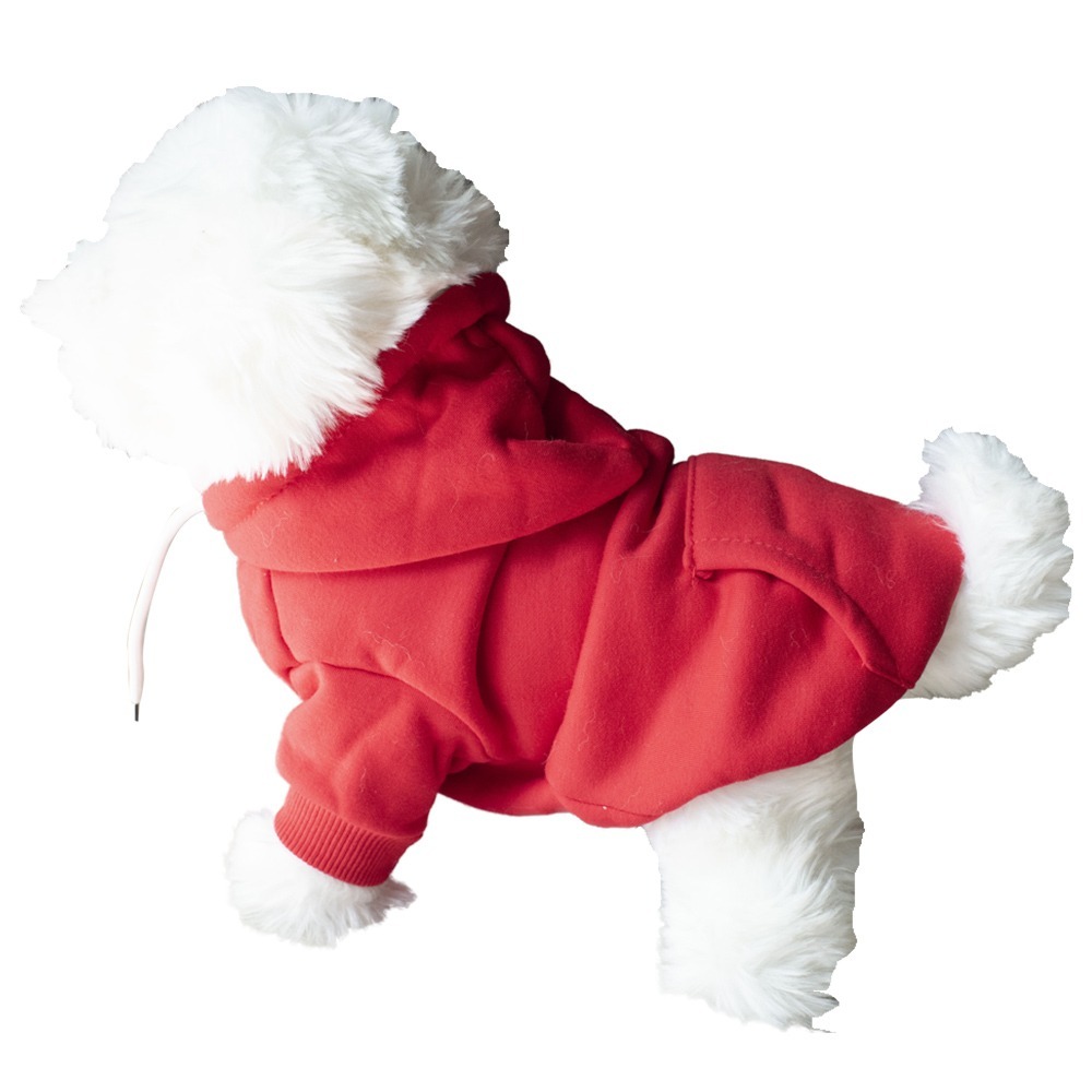 【QIDINA】寵物羊羔絨連帽加厚鋪棉保暖衣 寵物衣-J / 狗衣服 貓衣服 寵物保暖 寵物睡毯-規格圖9