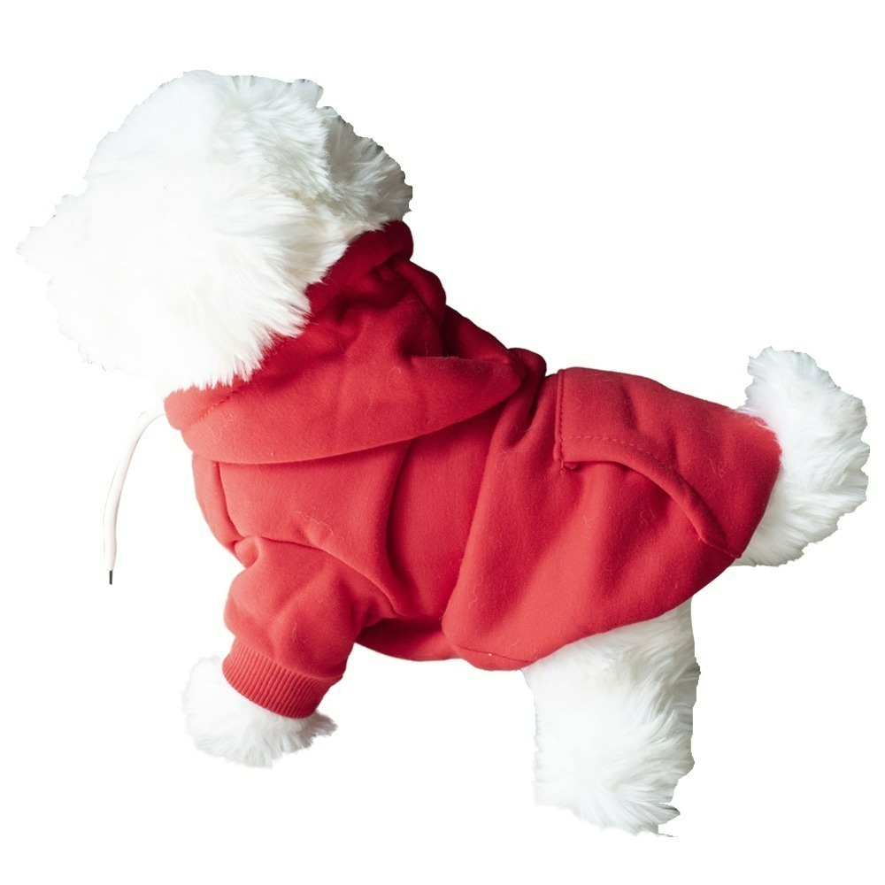 【QIDINA】寵物羊羔絨連帽加厚鋪棉保暖衣 寵物衣-J / 狗衣服 貓衣服 寵物保暖 寵物睡毯-規格圖9