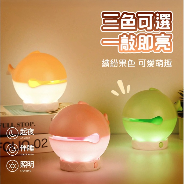 【QIDINA】附表情爆揍敲敲木魚小夜燈-H / 交換禮物 聖誕禮物 聖誕節禮物 露營燈 投影燈 送禮物 生日禮物-細節圖7