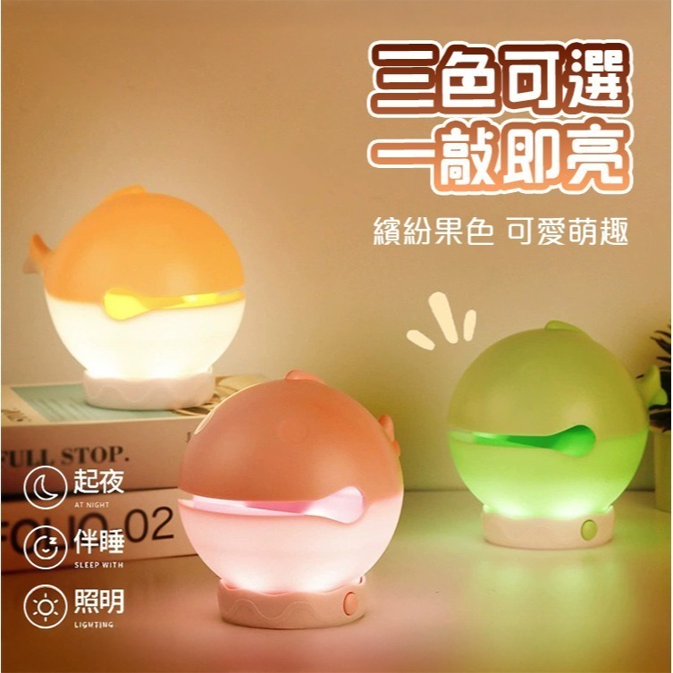 【QIDINA】附表情爆揍敲敲木魚小夜燈-H / 交換禮物 聖誕禮物 聖誕節禮物 露營燈 投影燈 送禮物 生日禮物-細節圖7