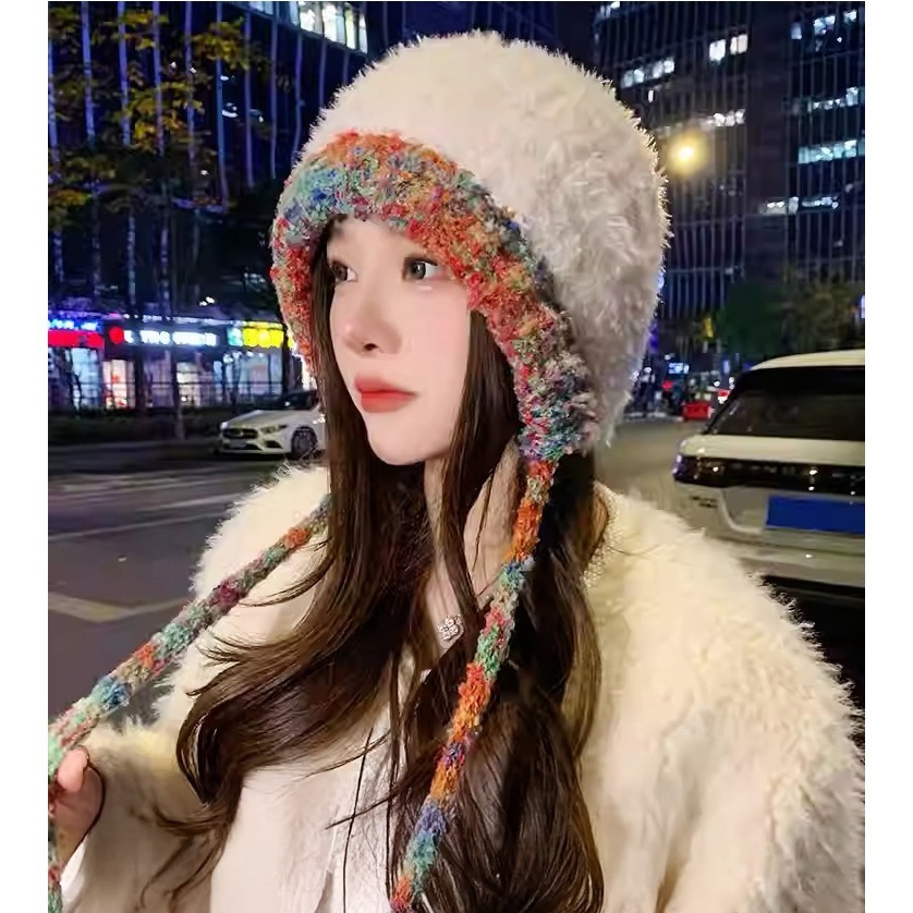 【QIDINA】人氣款保暖仿兔毛軟綿減齡針織毛帽-2HA / 毛帽 保暖帽 遮陽帽 冬天帽子女 毛線帽 防曬帽 鴨舌帽-細節圖9