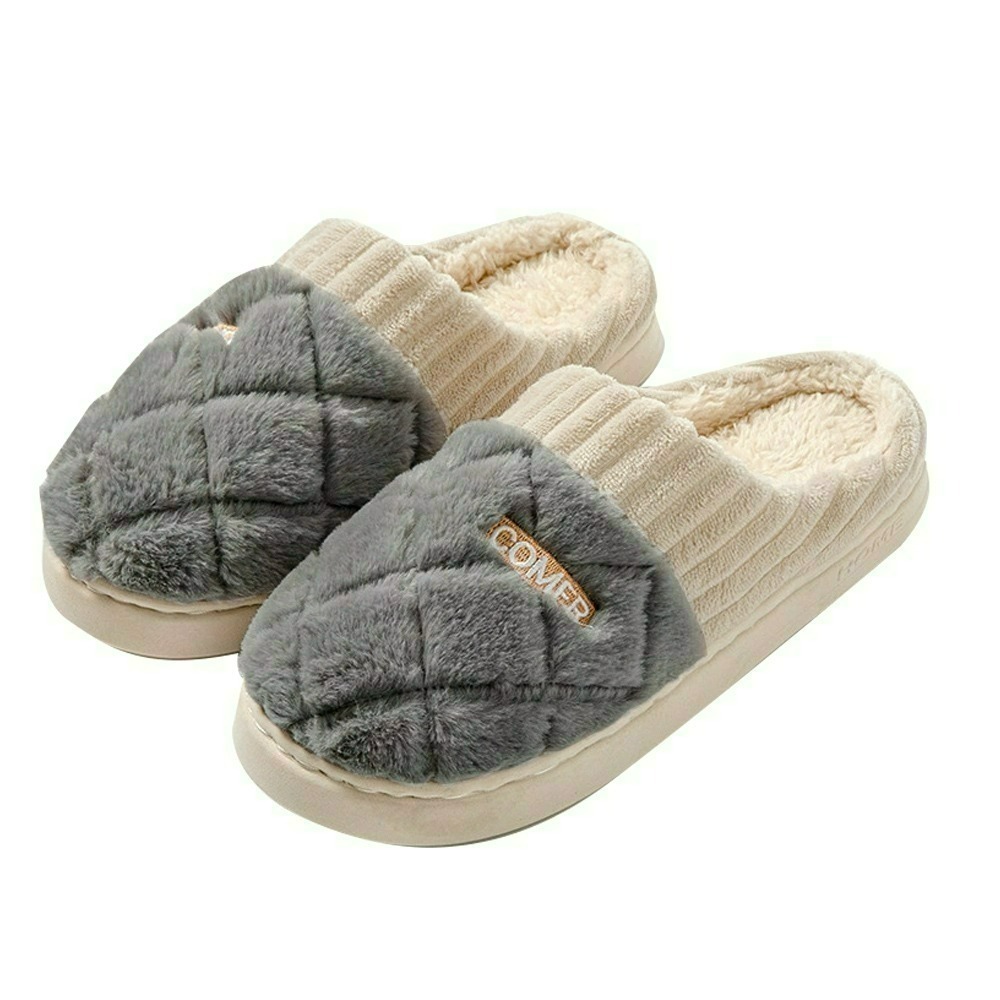 【QIDINA】軟Q厚底毛絨保暖解壓止滑拖鞋-C / 保暖拖鞋 拖鞋厚底 超厚底拖鞋 室內拖鞋 防滑拖鞋 雲朵拖鞋-規格圖10