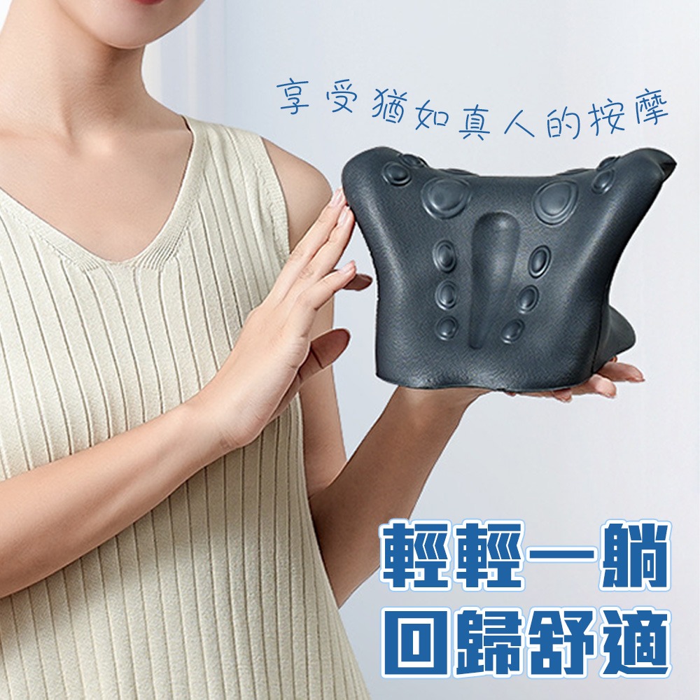 【QIDINA】升級舒筋多點穴位按摩頸椎枕-E / 頸枕 按摩枕 頭枕 肩頸按摩 按摩 瑜珈 運動 駝背 肩頸枕-細節圖6