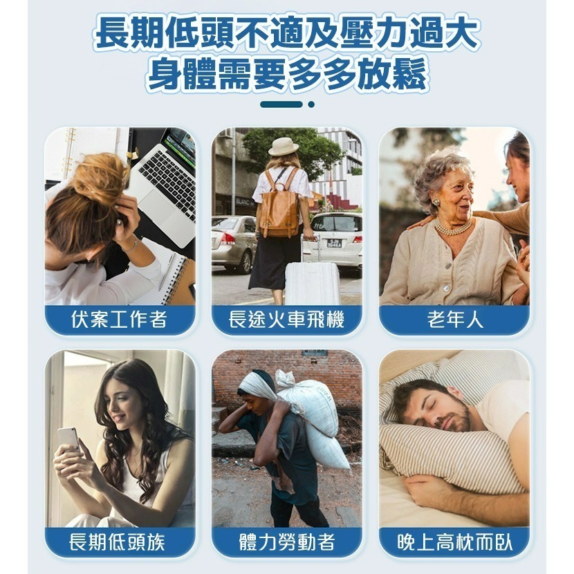 【QIDINA】升級舒筋多點穴位按摩頸椎枕-E / 頭枕 肩頸按摩枕 瑜珈枕 運動枕 駝背 肩頸枕-細節圖7