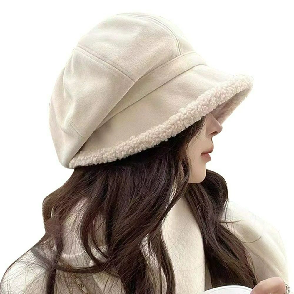 【QIDINA】羊羔絨加厚保暖八角貝雷帽-2HC / 冬天帽子女 遮陽帽 防曬帽 鴨舌帽 棒球帽 運動帽 漁夫帽-規格圖10