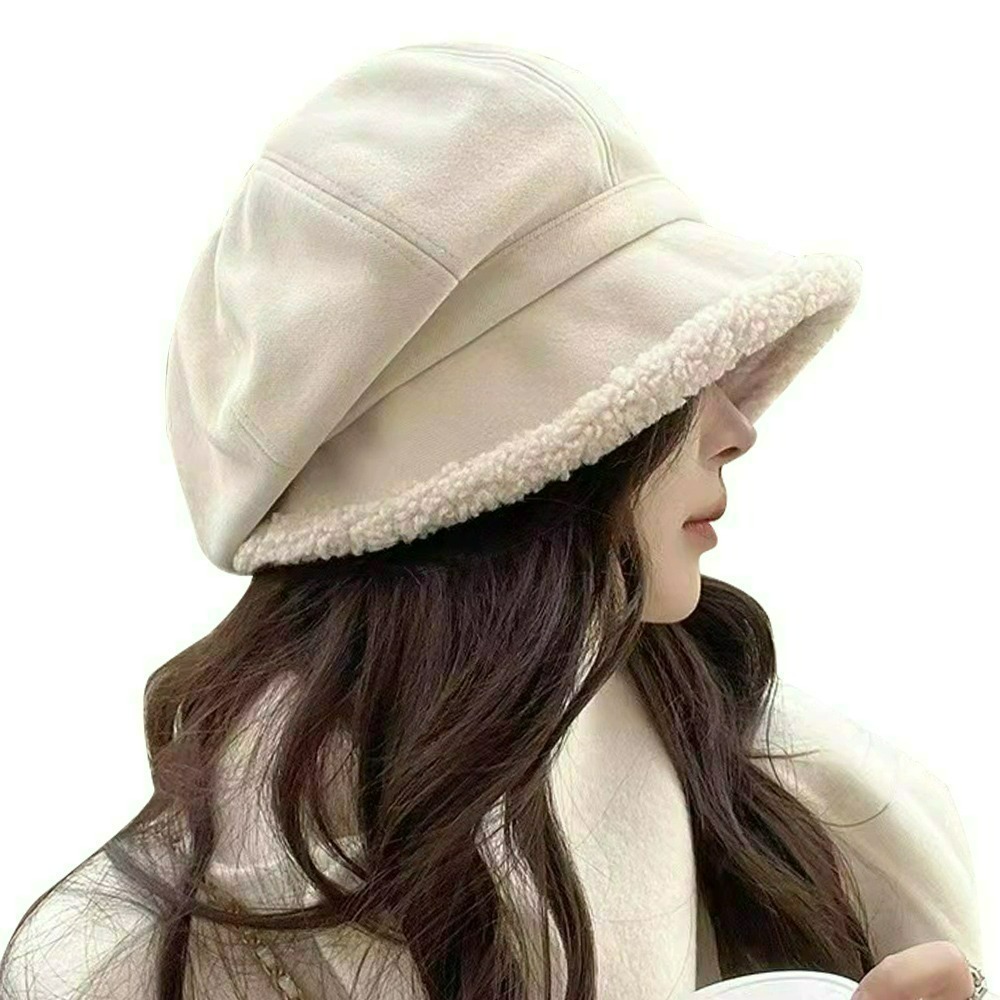 【QIDINA】羊羔絨加厚保暖八角貝雷帽-2HC / 冬天帽子女 遮陽帽 防曬帽 鴨舌帽 棒球帽 運動帽 漁夫帽-規格圖10