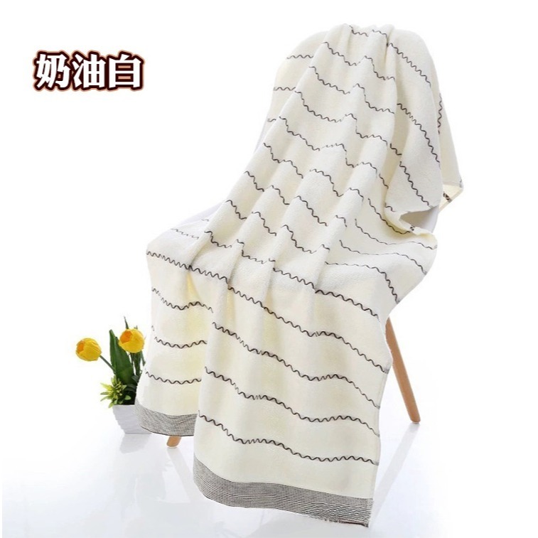 【QIDINA】親膚加厚蓬鬆波波紋速吸水浴巾-K / 飯店浴巾 厚浴巾 大浴巾 純棉浴巾 吸水浴巾 大毛巾-細節圖9