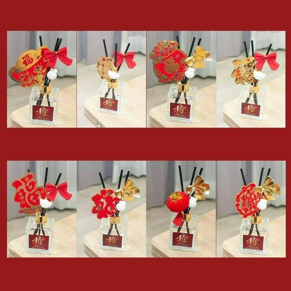 【QIDINA】箔金招財精油硅藻土擴香瓶禮盒 + 箔金補充瓶 + 送禮袋組合 / 聖誕禮物 新年佈置 櫥窗佈置 過年佈置-細節圖6