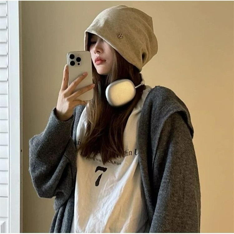 【QIDINA】韓版雙層內磨毛保暖堆堆帽-2HE / 毛帽女 冬天帽子女 毛帽遮耳 保暖帽 毛線帽 鴨舌帽 運動帽-細節圖11